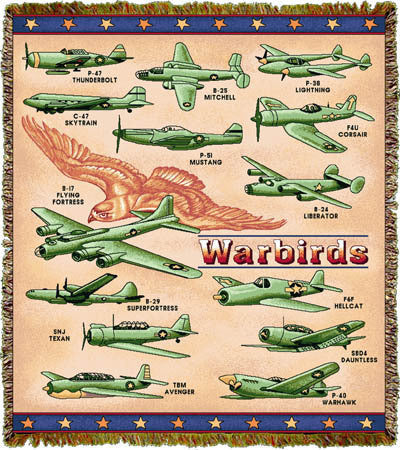 Warbirds throw blanket